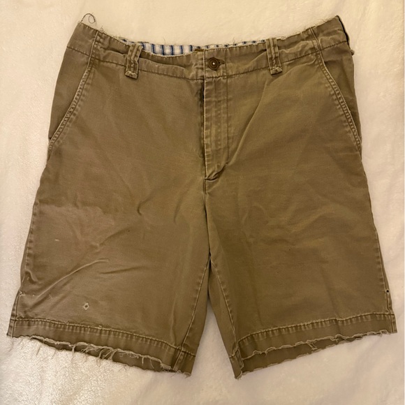 Men's Tan Grunge Shorts
