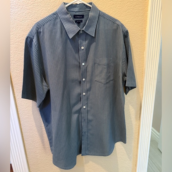 Men's Blue Plaid Shirt