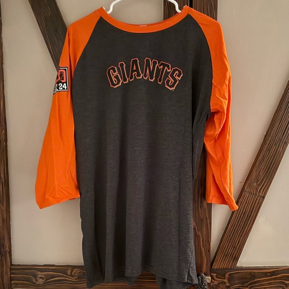 Giants Rugby Shirt with Orange Sleeves