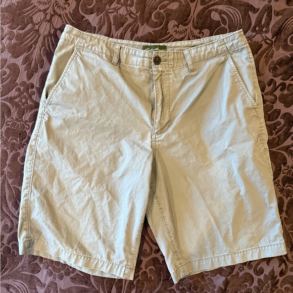 Eddie Bauer Gray Flat Front Shorts