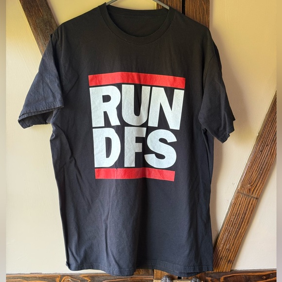 Black RUN DFS Graphic T-Shirt