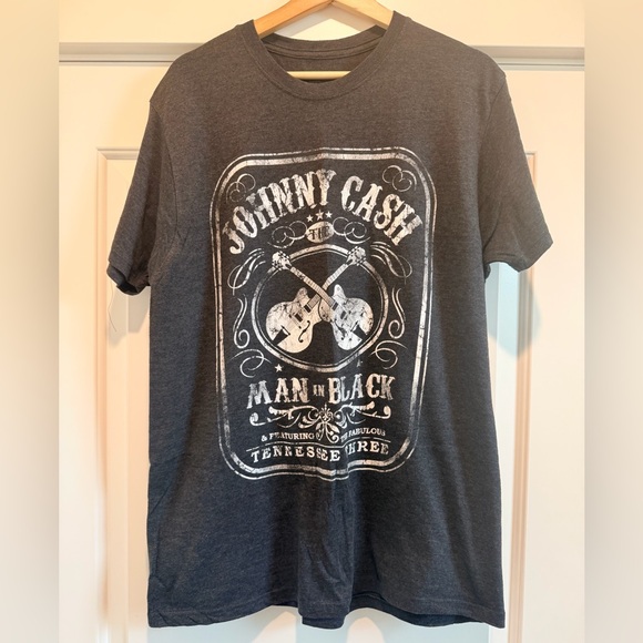 Johnny Cash Graphic T-Shirt - Gray