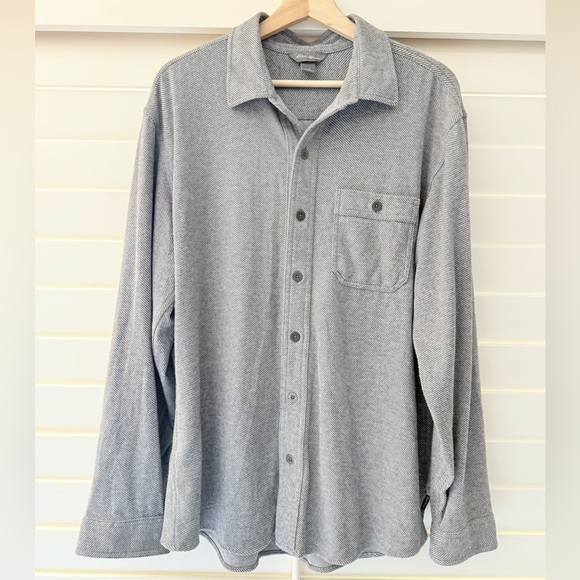 Eddie Bauer Gray Casual Button Down Shirt