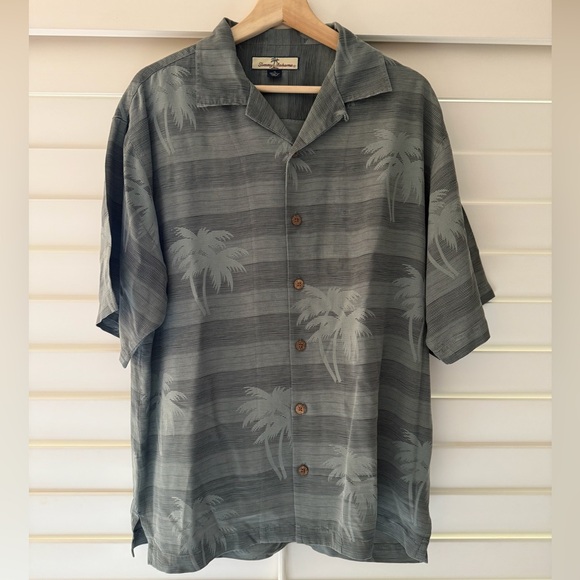 Tommy Bahama Green Palm Print Shirt