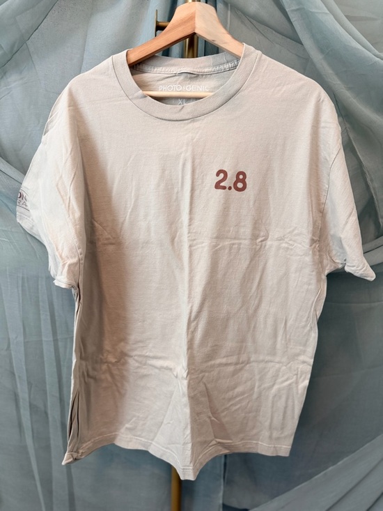 2.8 Camera Crewneck Tee in Light Beige
