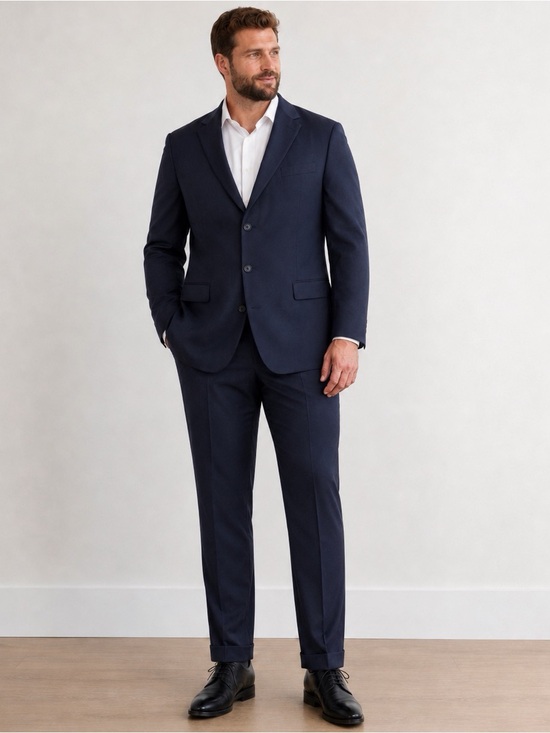 Jones New York Men's Navy Two-Piece Suit