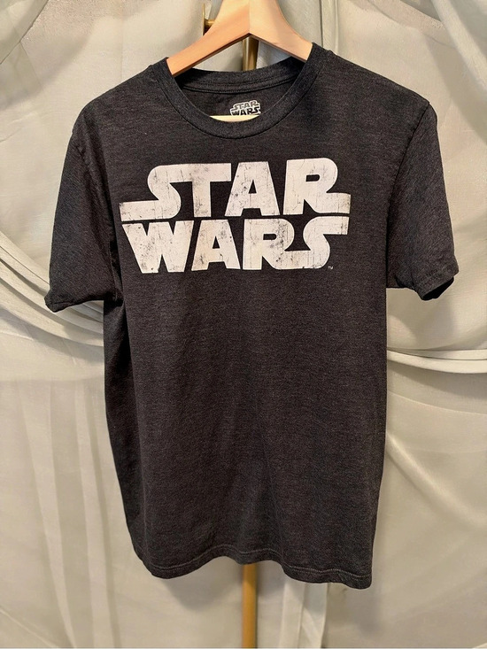 Star Wars Classic Logo Charcoal Heather T-Shirt