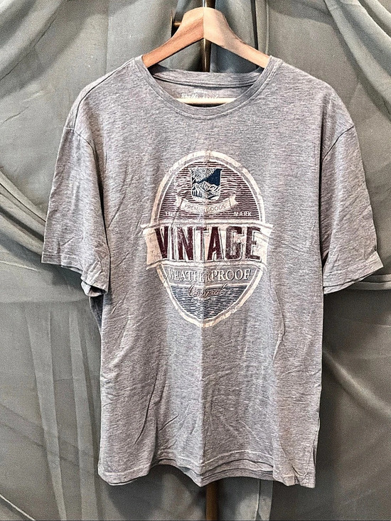 Weatherproof Vintage Graphic Tee Gray XXL